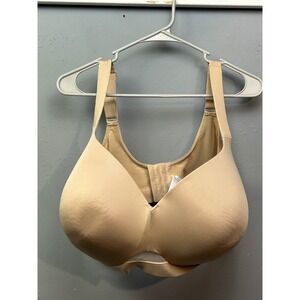 Cacique Lightly Lined Balconette Bra Beige Plus Size 46H  Underwire Supportive